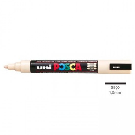 Marcador Uniball Posca PC5M 1,8mm Bege -1un