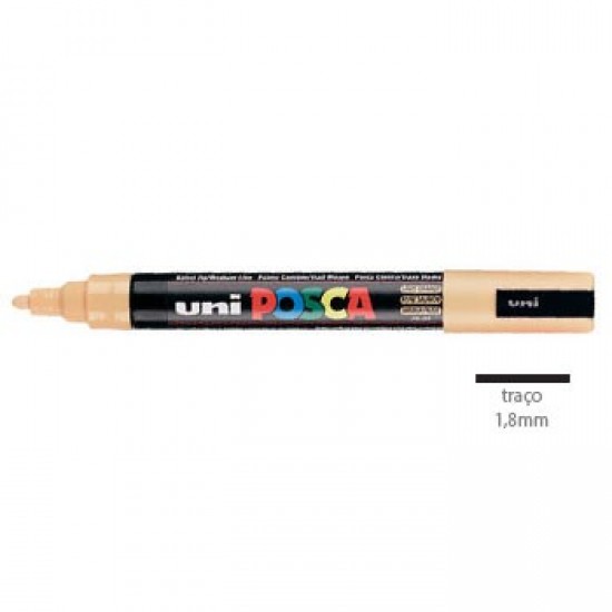 Marcador Uniball Posca PC5M 1,8mm Laranja Claro -1un