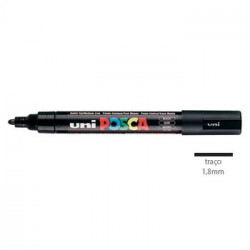 Marcador Uniball Posca PC5M 1,8mm Preto -1un