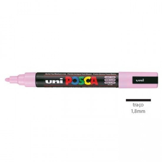 Marcador Uniball Posca PC5M 1,8mm Rosa Claro -1un