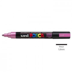 Marcador Uniball Posca PC5M 1,8mm Rosa Metalico-1un