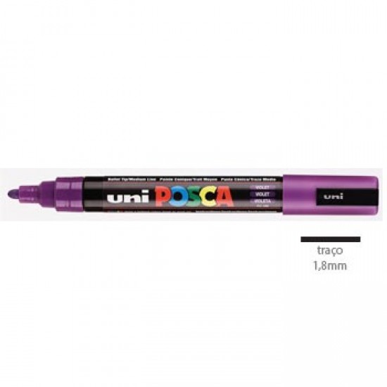 Marcador Uniball Posca PC5M 1,8mm Violeta -1un