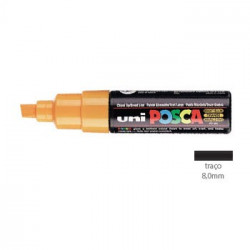 Marcador Uniball Posca PC8K 8,0mm Amarelo Brilhante -1un