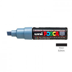 Marcador Uniball Posca PC8K 8,0mm Cinza Slate -1un