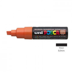 Marcador Uniball Posca PC8K 8,0mm Laranja -1un