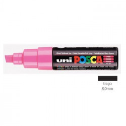 Marcador Uniball Posca PC8K 8,0mm Rosa -1un