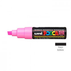 Marcador Uniball Posca PC8K 8,0mm Rosa Fluorescente -1un