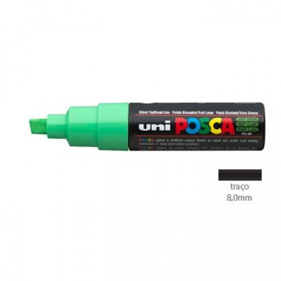 Marcador Uniball Posca PC8K 8,0mm Verde Claro -1un