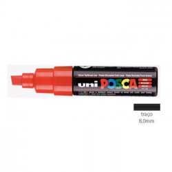 Marcador Uniball Posca PC8K 8,0mm Vermelho -1un