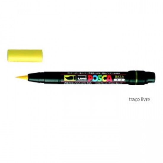 Marcador Uniball Posca PCF350 Livre Amarelo- 1un