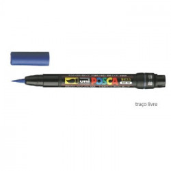 Marcador Uniball Posca PCF350 Livre Azul - 1un