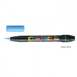 Marcador Uniball Posca PCF350 Livre Azul Claro - 1un