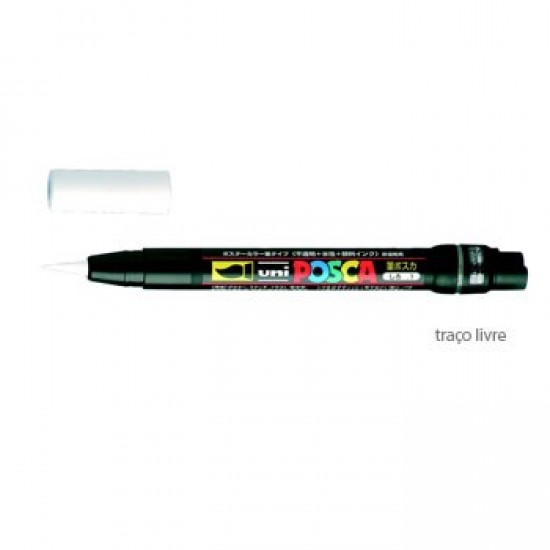 Marcador Uniball Posca PCF350 Livre Branco - 1un