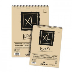 Bloco Espiralado Canson XL Kraft A4 90gr 60F