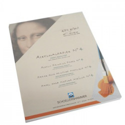 Bloco Papel Pintura Acrilica 24x32cm 420gr 20Folhas