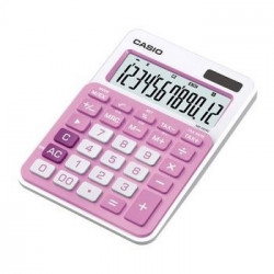 Calculadora de Secretaria Casio MS20NC Rosa Claro12 Digitos