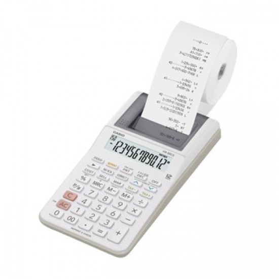 Calculadora de Secretaria Casio HR8RCE 12Dig c/ Fita - Preto