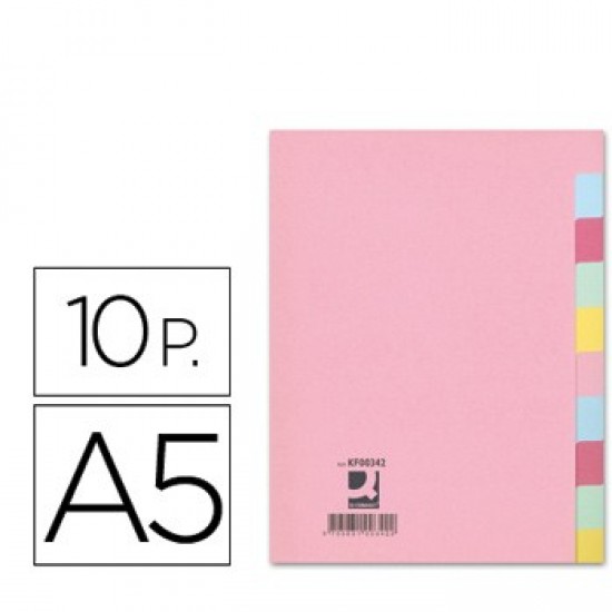 Separadores Cartolina A5 10Un (KF00342)