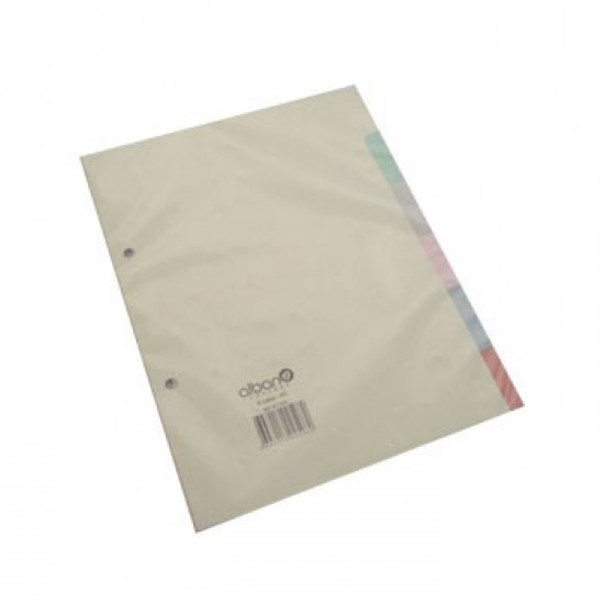 Separadores Cartolina A5 6un