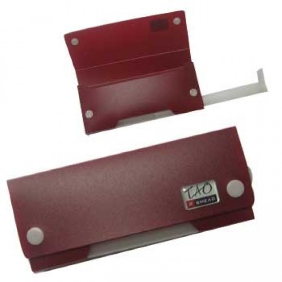 Estojo Plastico Smead c/compartimento inferior Vermelho