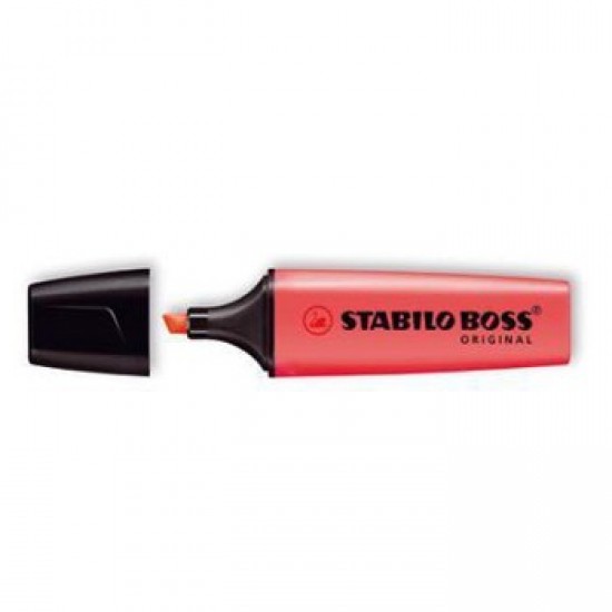 Marcador Fluorescente Stabilo Boss Vermelho 70/40