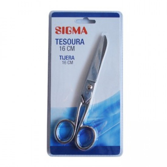 Tesoura 16cm Corpo Metalico - 1un