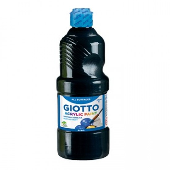 Guache Liquido Giotto Acrilico 500ml Preto