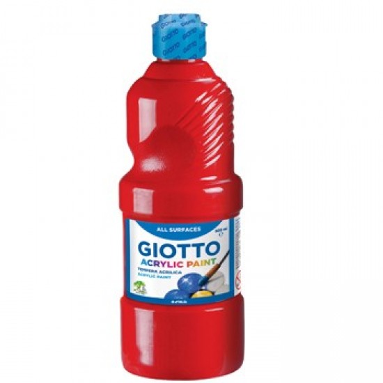 Guache Liquido Giotto Acrilico 500ml Vermelho
