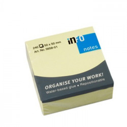 Bloco (Cubo) Adesivo Amarelo 50x50mm 240 Folhas