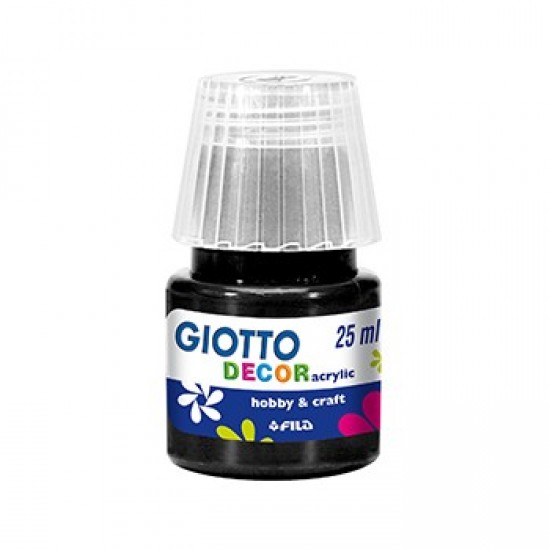 Guache Liquido Giotto Decor Acrilico 25ml Preto