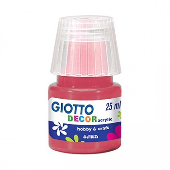 Guache Liquido Giotto Decor Acrilico 25ml Vermelho Carmim