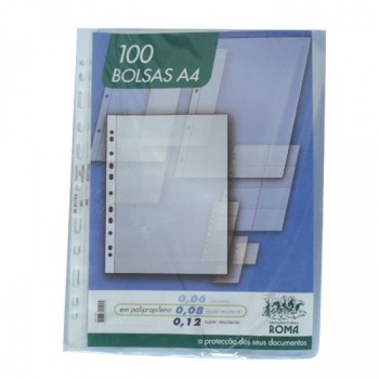 Bolsa Catalogo A4 Liso 80 microns (Roma361) (Pack100)
