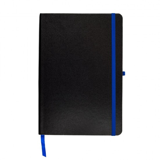 Bloco de notas A5, com capa em cart&atilde;o e bolsa