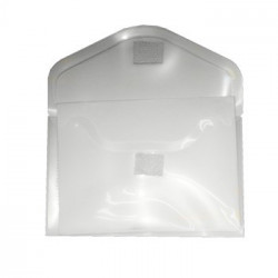 Bolsa Porta Documentos A8 com Fecho Velcro Transparente