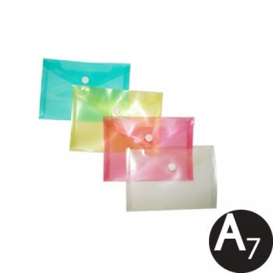 Envelope Pl&aacute;stico A6 Transparente Sortido 1un