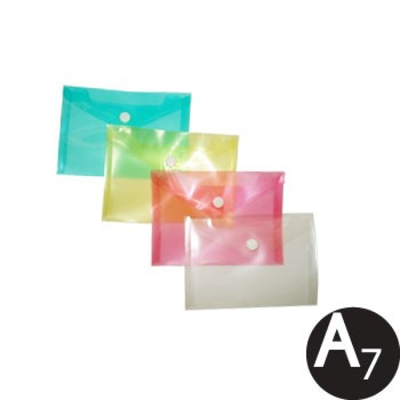 Envelope Pl&aacute;stico A6 Transparente Sortido 1un