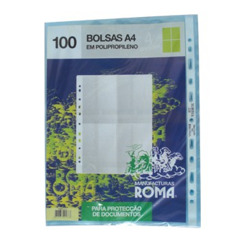 Bolsa para Postais 4 Divisoes (Roma220) Pack 100