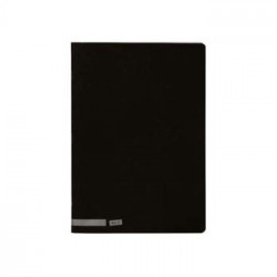 Caderno Agrafado Capa Preta A4 Pautado 80 Folhas