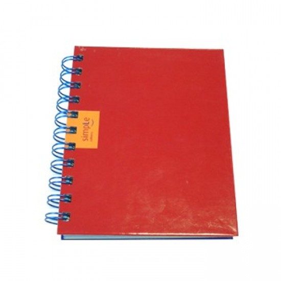 Caderno Espiral Capa Dura Ambar SimpleC A6 Pautado 120 Folha