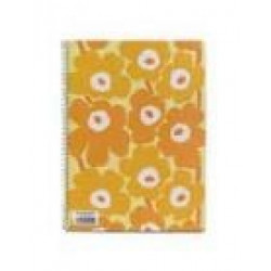 Caderno Espiral Dupla A4 Marimekko Liso 80Fls Amarelo -1un