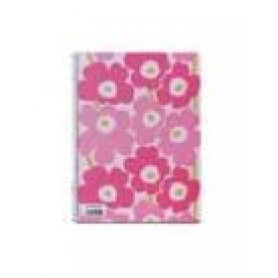 Caderno Espiral Dupla A4 Marimekko Liso 80Fls Rosa -1un