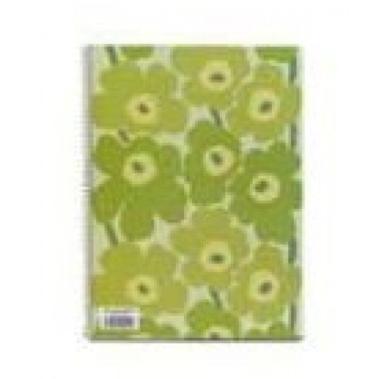 Caderno Espiral Dupla A4 Marimekko Liso 80Fls Verde -1un