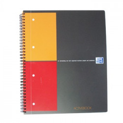 Caderno Espiral Oxford ActiveBook Capa PP A4 Quadric. 80fls