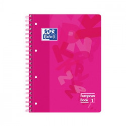 Caderno Espiral Oxford European Cartao A4 Paut Rosa (430266)