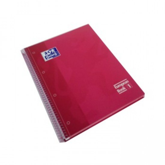 Caderno Espiral Oxford Soft Touch A4 Pautado 80 Fls Rosa