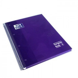 Caderno Espiral Oxford Soft Touch A4 Pautado 80 Fls Violeta