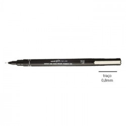 Marcador Uniball Calibrado PIN 0.8 Preto- 1un