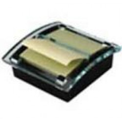 Dispensador Bloco Adesivo Zig-Zag + 1 Bloco  50Fls Amarelo