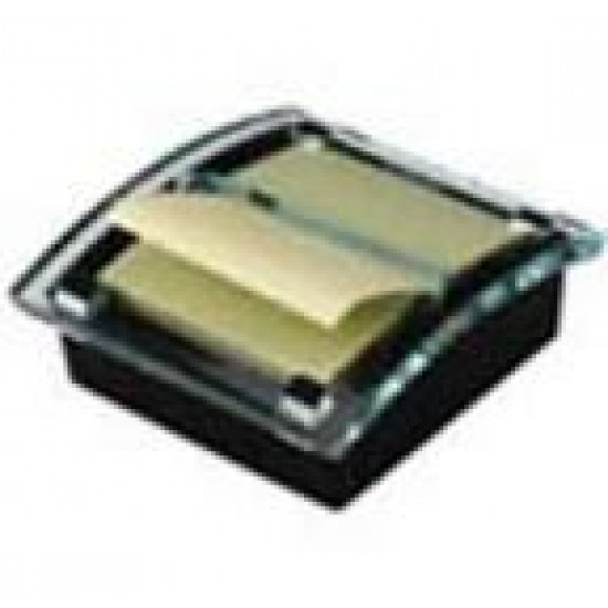 Dispensador Bloco Adesivo Zig-Zag + 1 Bloco  50Fls Amarelo