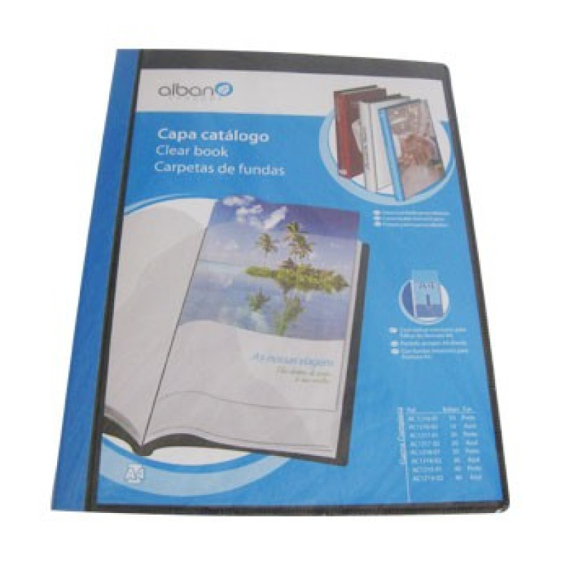 Pasta c/30 Bolsas Catalogo Preto A4 Personalizavel